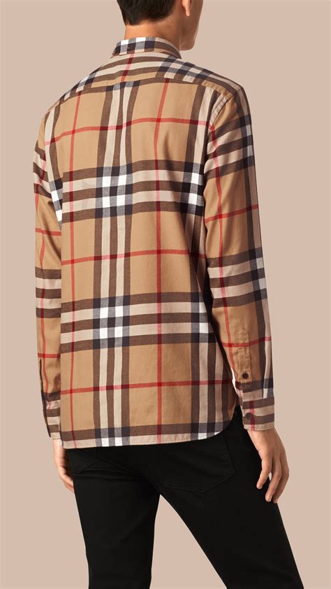 flannels burberry hoodie|Burberry plaid shirt men's.